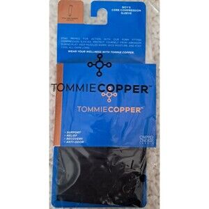 TOMMIE COPPER CORE COMPRESSION Fulll Arm SLEEVE Youth Boy Medium Black NEW!!